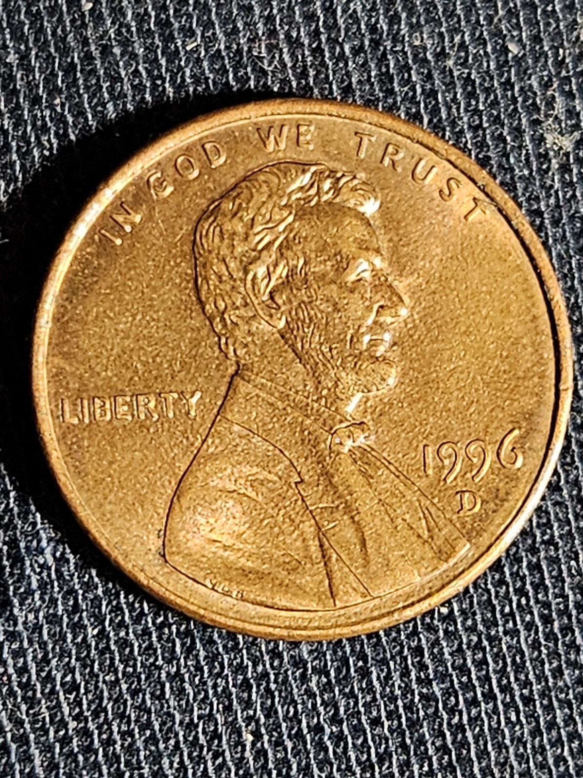 1996 D Lincoln Memorial Penny Errors DDO, DDR