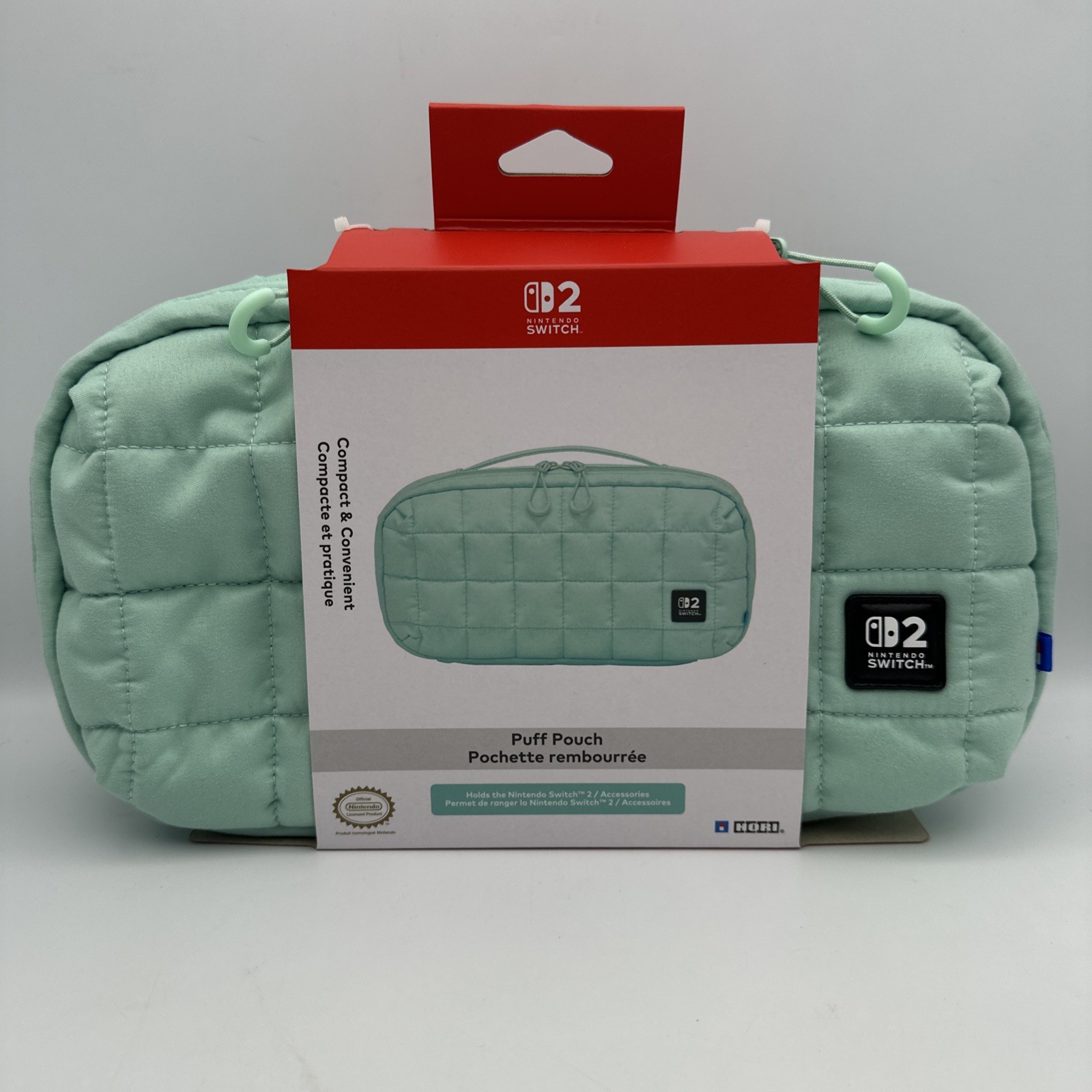 HORI Puff Pouch (Cozy Green) for Nintendo Switch 2