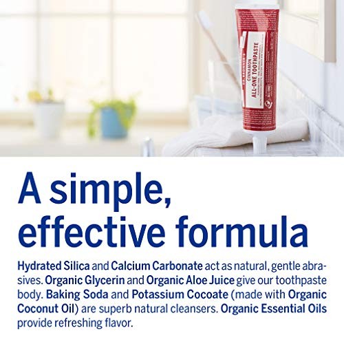 Dr. Bronner’s - All-One Toothpaste (Cinnamon, 5 Ounce) - 70% Organic
