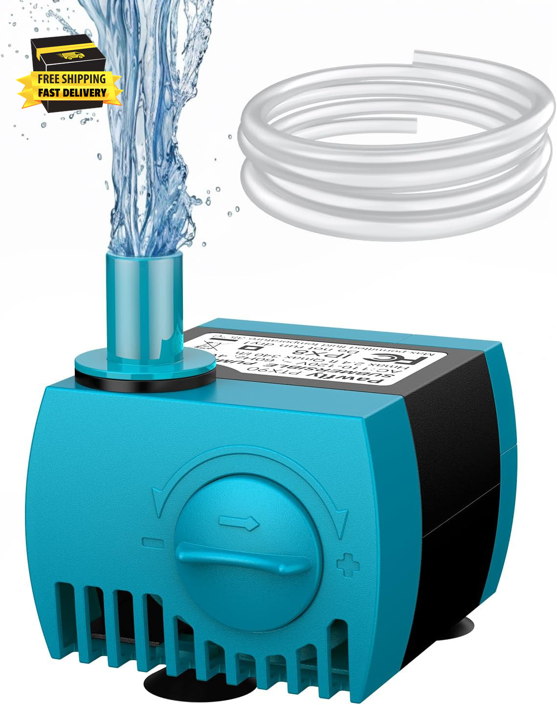 90 GPH Submersible Water Pump 4 W Mini Water Fountain Pump with 2.4 Ft. Lift Hei
