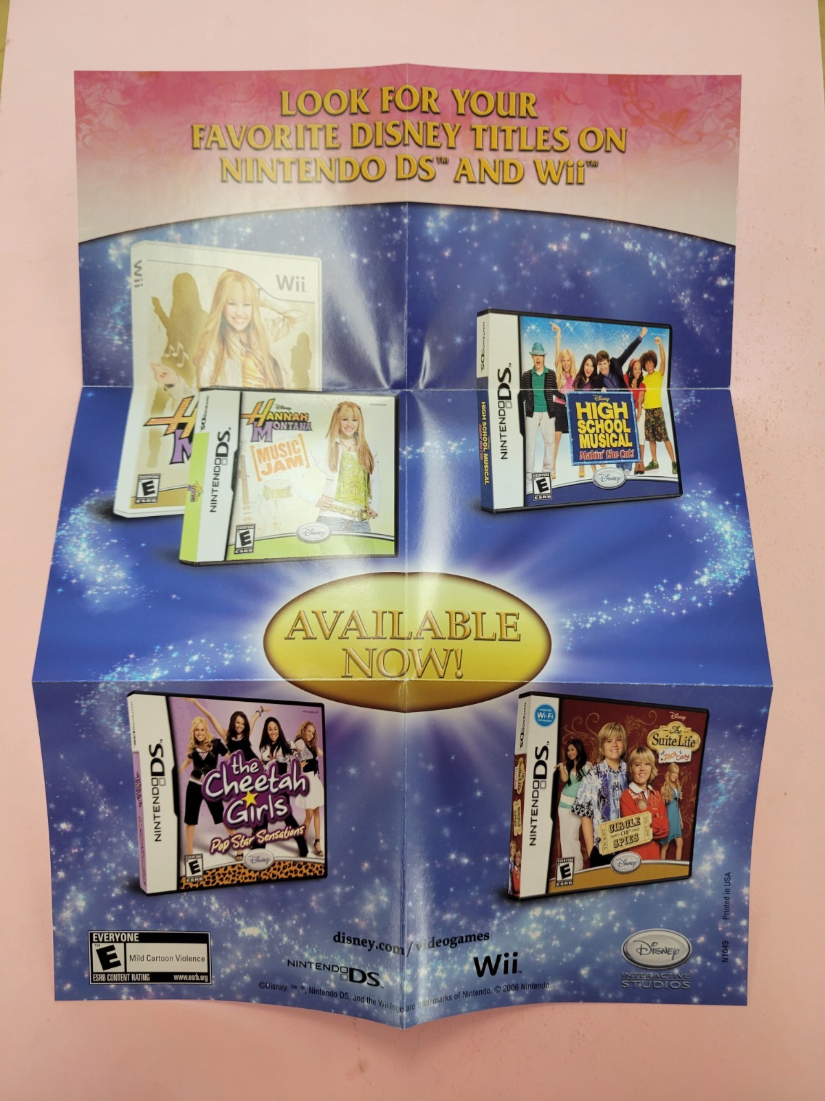 Disney Enchanted Poster Nintendo DS Only