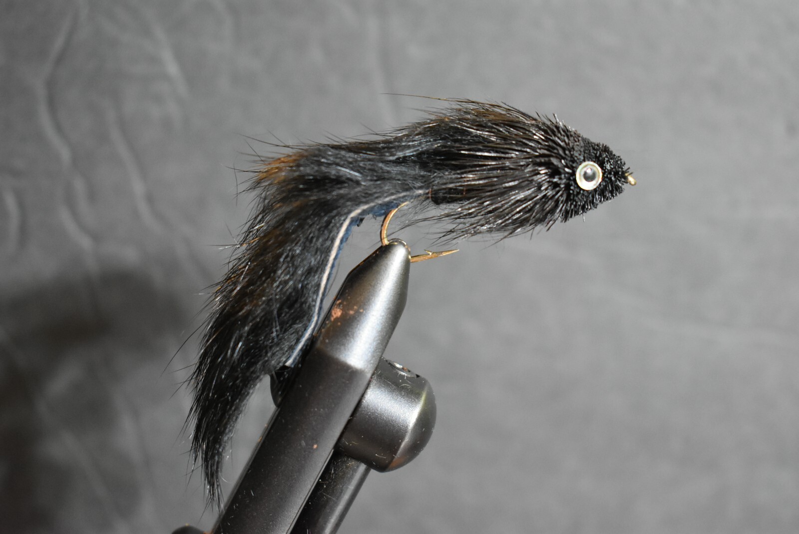 SOLID BLACK DUNGEON Streamer Fly Fishing Flies, 1 Fly, U Choose Size