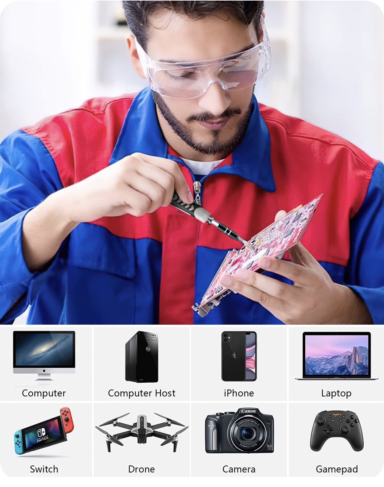 Professional Repair Tool Kit For iPhone Laptop Cell Phone Computer Electronic PC