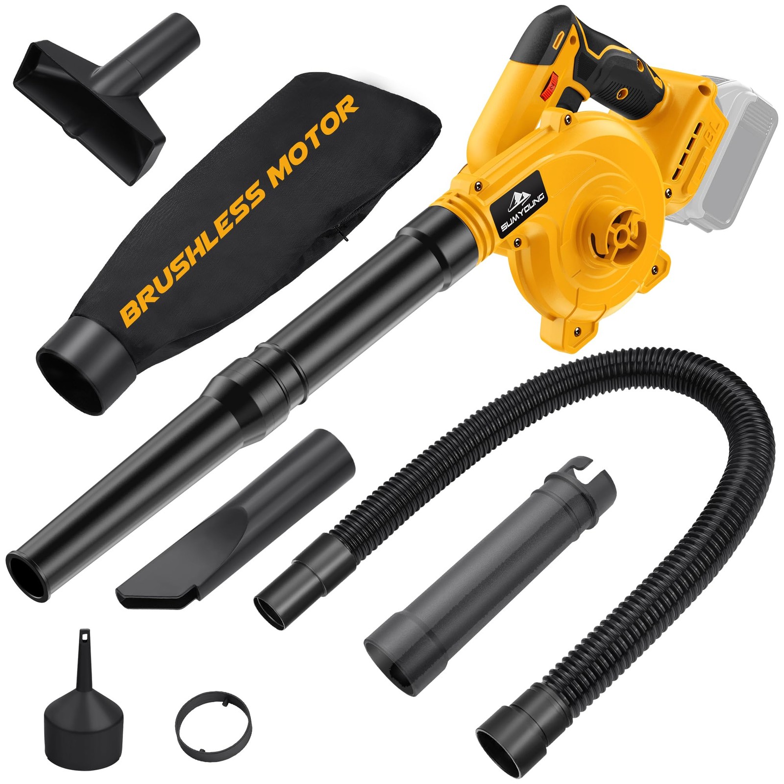 Cordless Leaf Blower for Dewalt 20V Max Battery,Electric Jobsite Air Blower w...