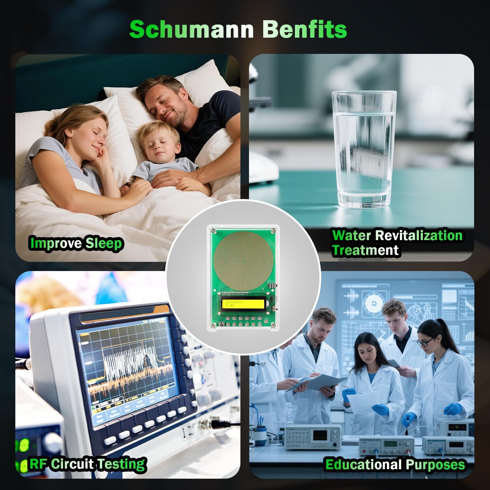 0.01Hz-200kHz Adjustable Frequency Generator for Healing Schumann Sine Waves ...