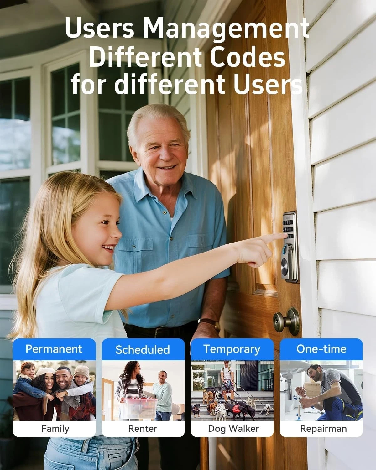 Smart Door Lock Fingerprint Keyless Entry Digital Keypad Bluetooth APP for Hotel
