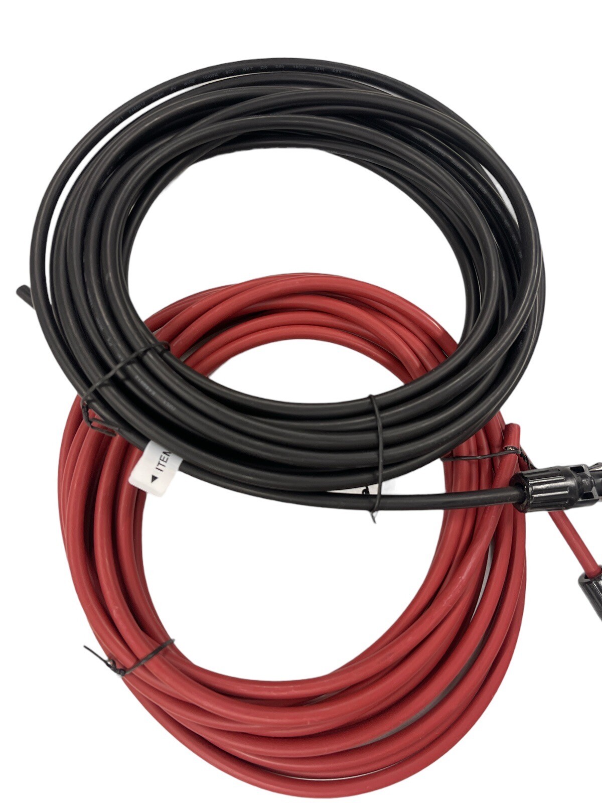 Solar Panel MC4 Negative & Positive Power Cables 25' Cables