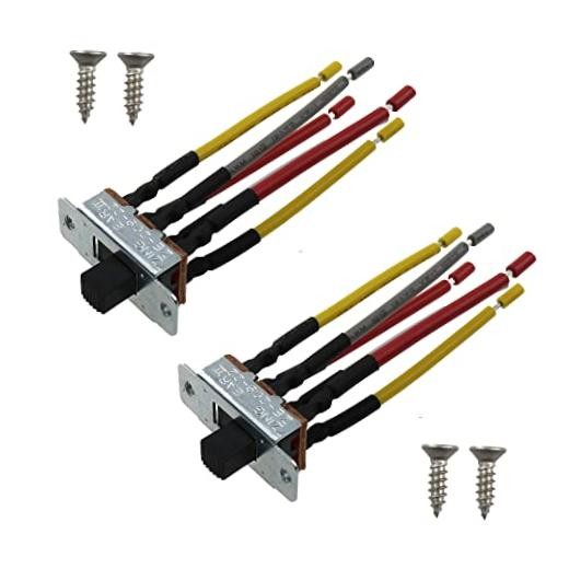 MEETOOT 2pcs 6 Pin Canal Ceiling Fan Reverse Direction Slide Switch, Reverse