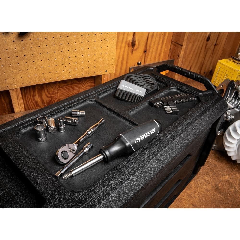 Mechanics Tool Set Kit Socket 280 Piece Case Tools Sae Metric Drive Box Ratchet