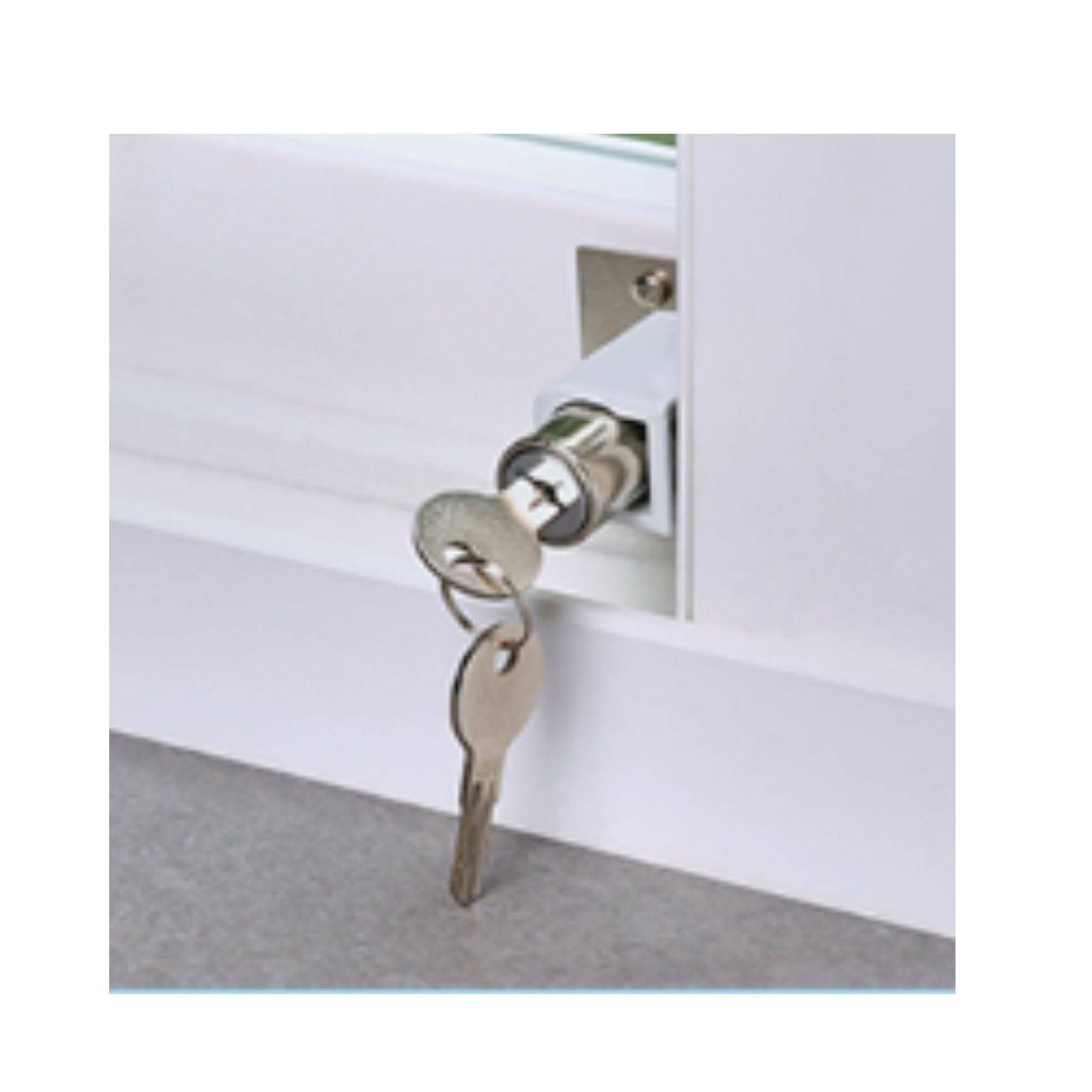 TradeBase Mini Push Lock Window | Door | White | 4 pack