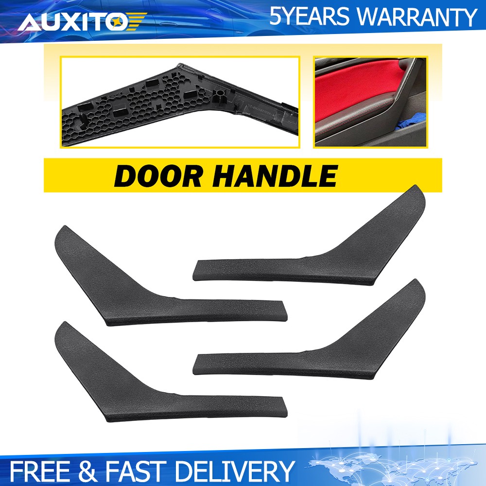Set4 Interior Door Black Left Right Handle Cover Trim For VW Golf 6 MK6 2009-13
