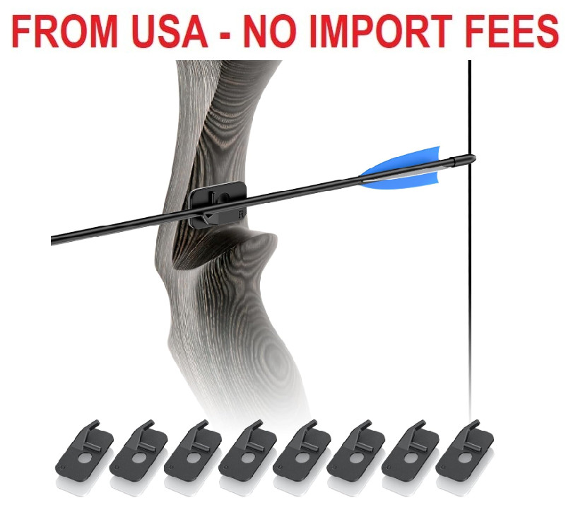 Pawfly 8 Pcs Arrow Rest for Recurve Bows, Right Hand Archery Arrow Rest with Adh