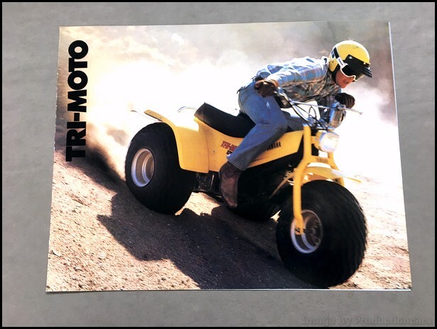 1980 Yamaha ATC Tri-Moto 3-wheeler Vintage Sales Brochure Folder  Specifications