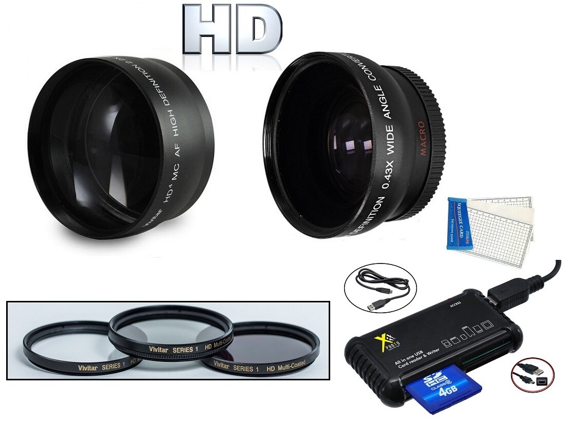 Super Saving 7Pc Hi Def Accessory Kit For Panasonic Lumix DMC-GM1