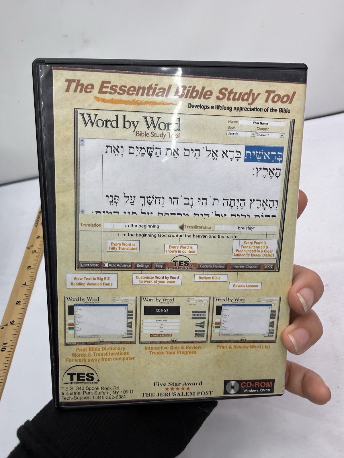 Word by Word Bible Study Tool DVD Learn Hebrew Genesis