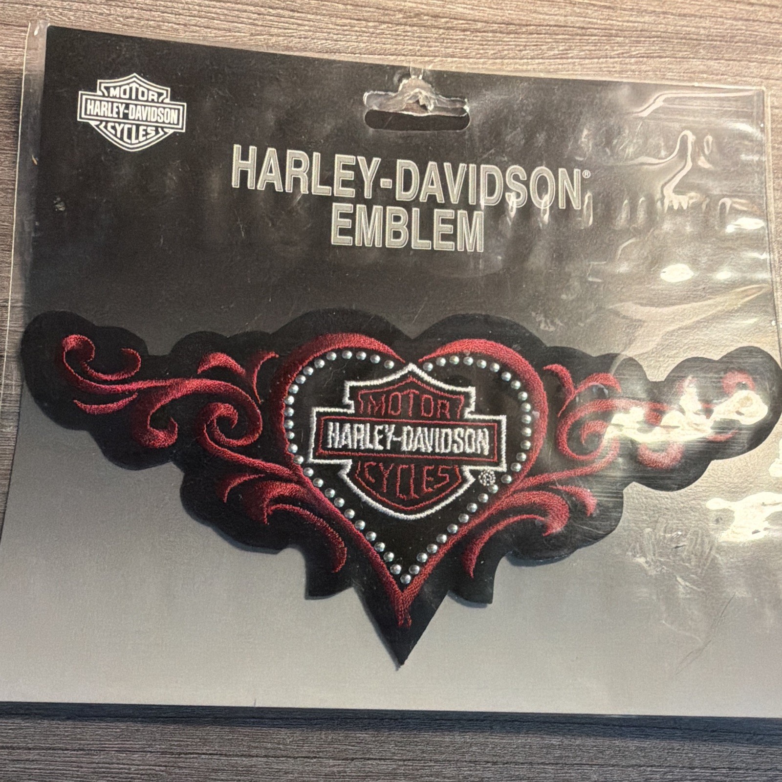 Harley-Davidson Emblem Heart Patch Licensed ©2005 ES091363