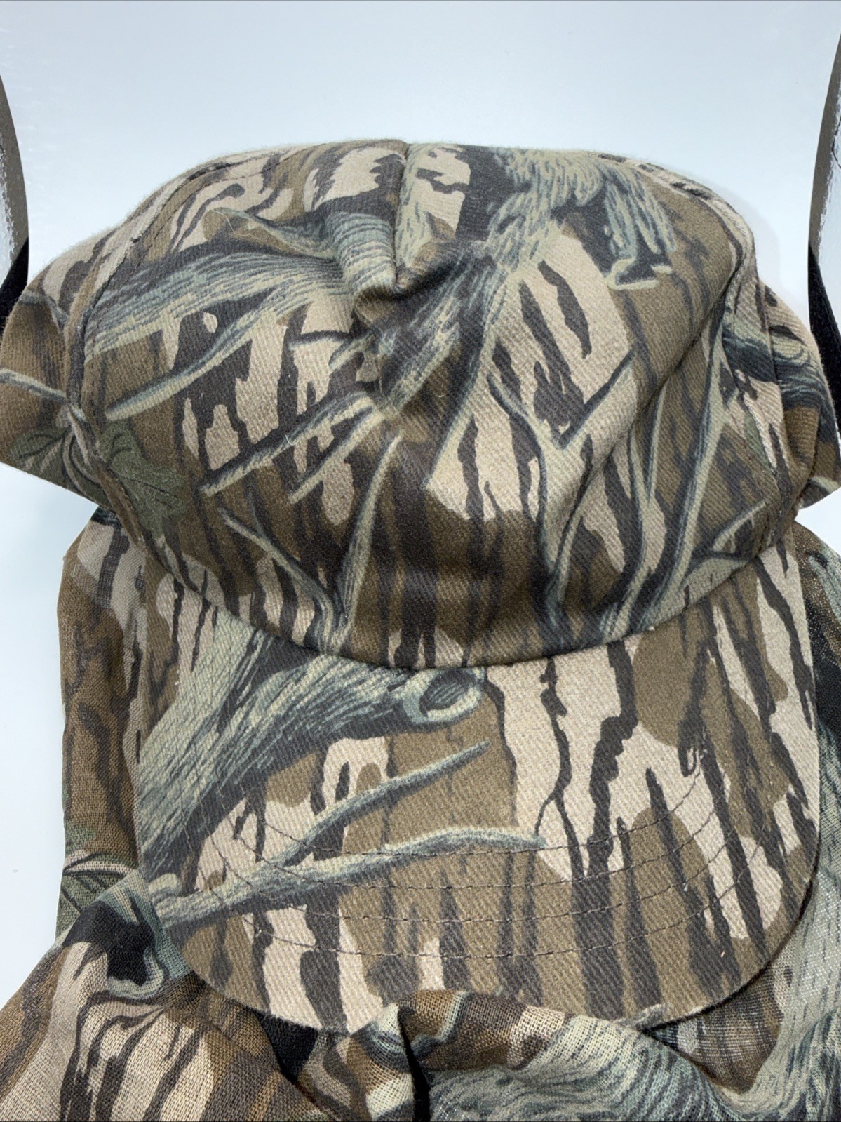 VTG Mossy Oak Tree Camo Snapback Hat W/Facemask Original Tag. Looks New!! Rare