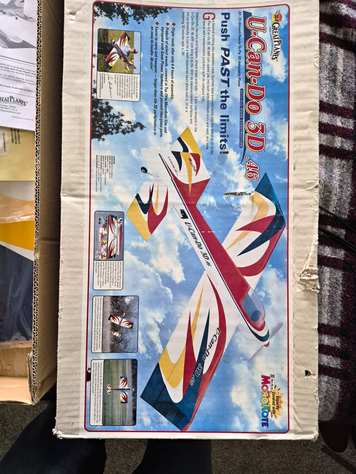 Brand New In Box Great Planes U- Can- Do 3D RC Airplane + OS Max FX .46