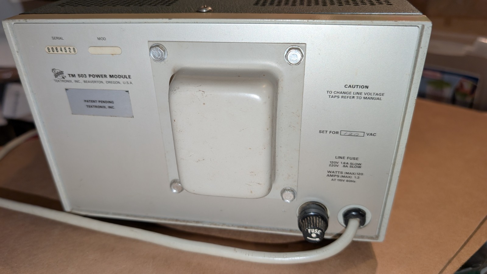 Tektronix TM503 Mainframe w/ FG501A Function Generator PS503A & DC 503A
