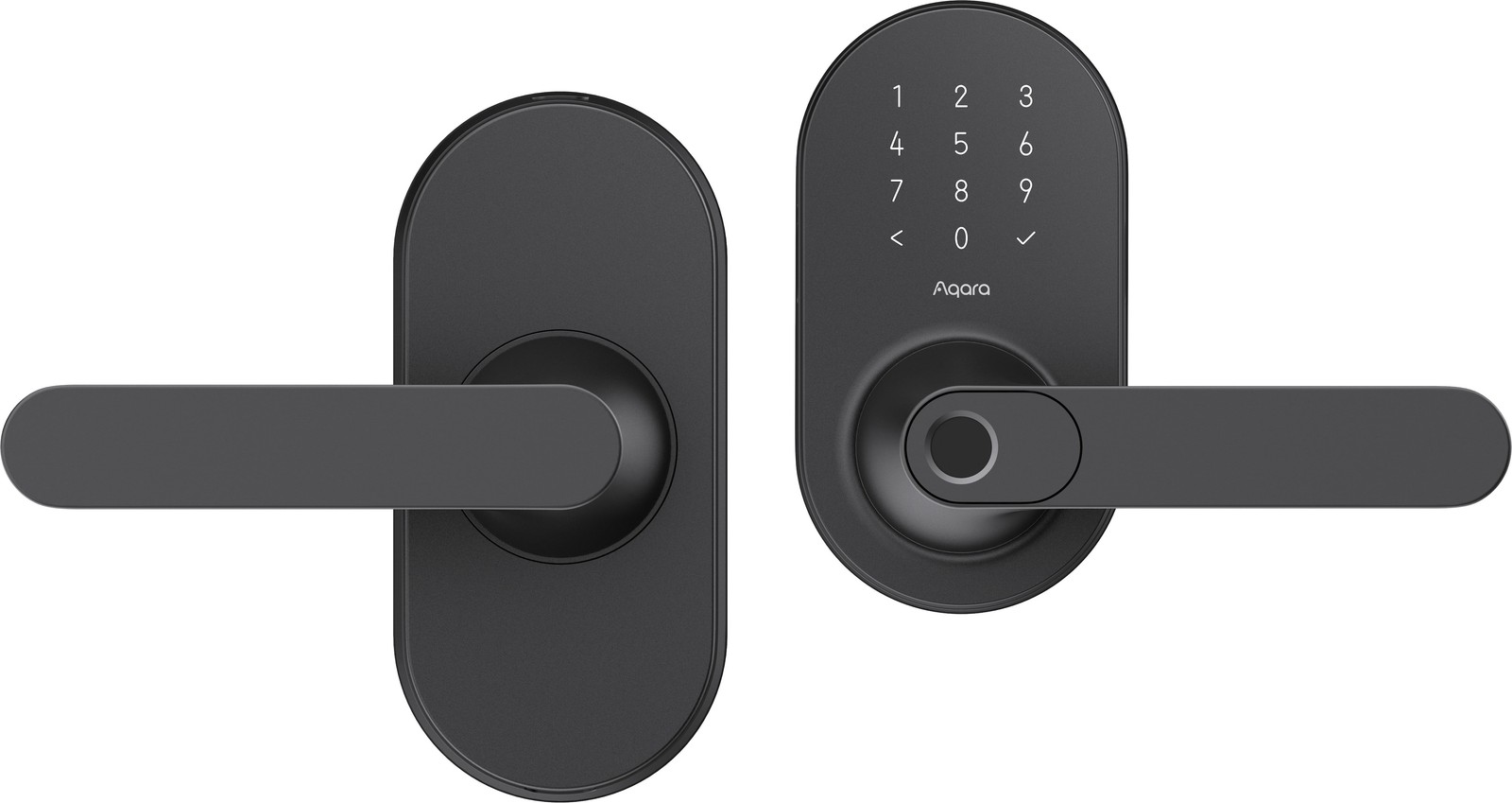 Aqara - Smart Lock U300 Matter over Thread Lever Set with Touchpad/NFC/Auto L...