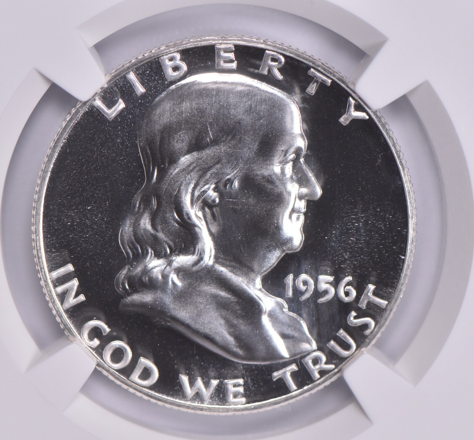 PF69 1956 Type 1 ONE Franklin Half Dollar 50c NGC Brown Label TI