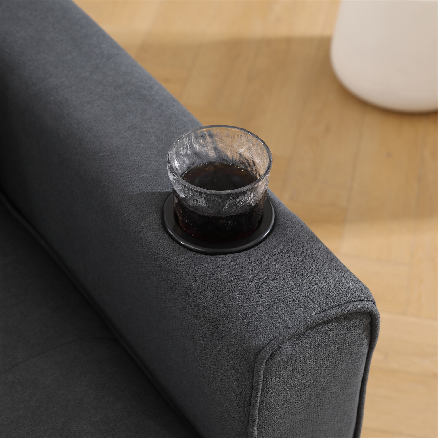 Convertible Sofa Bed Loveseat Futon Sofa Couch with Pull Out Bed Dark Gray