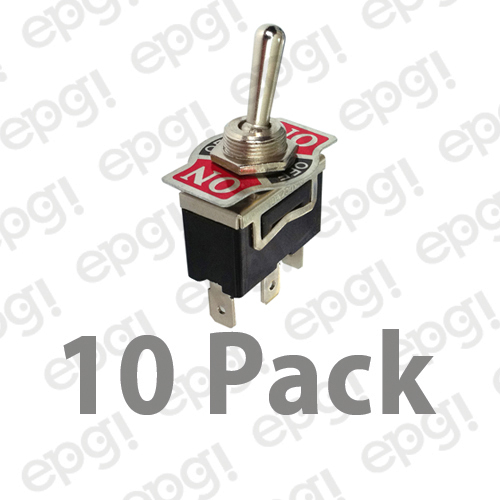 10 PACK -SPDT C/OFF MOM (ON/OFF/ON) H DUTY TOGGLE SWITCH 20A-125V # 66-1950-10PK