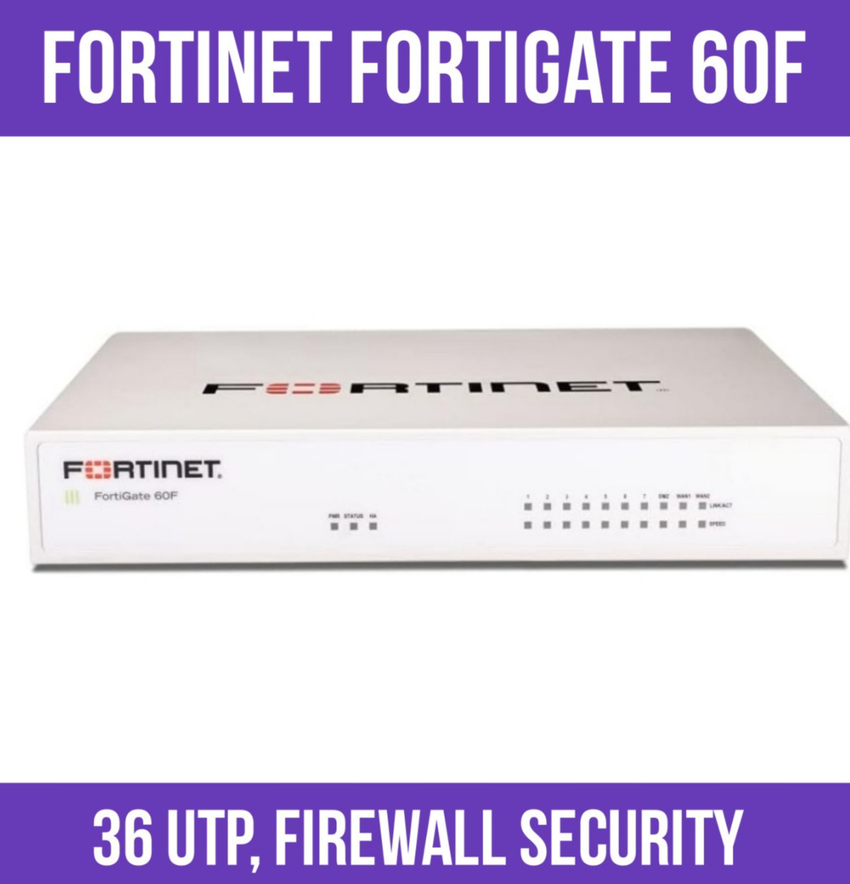 Fortinet FortiGate 60F Hardware, Firewall Security