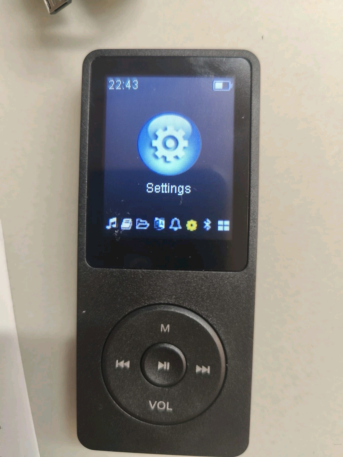 128GB MP3 Player w/ Bluetooth Built-in Speaker, Black