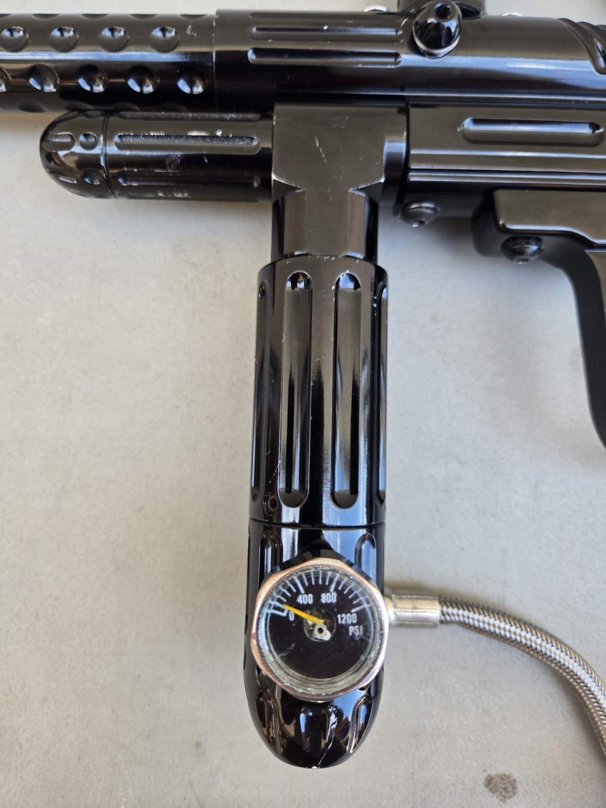 Psycho Ballistics Silver Bullet LCD Paintball Gun - Black
