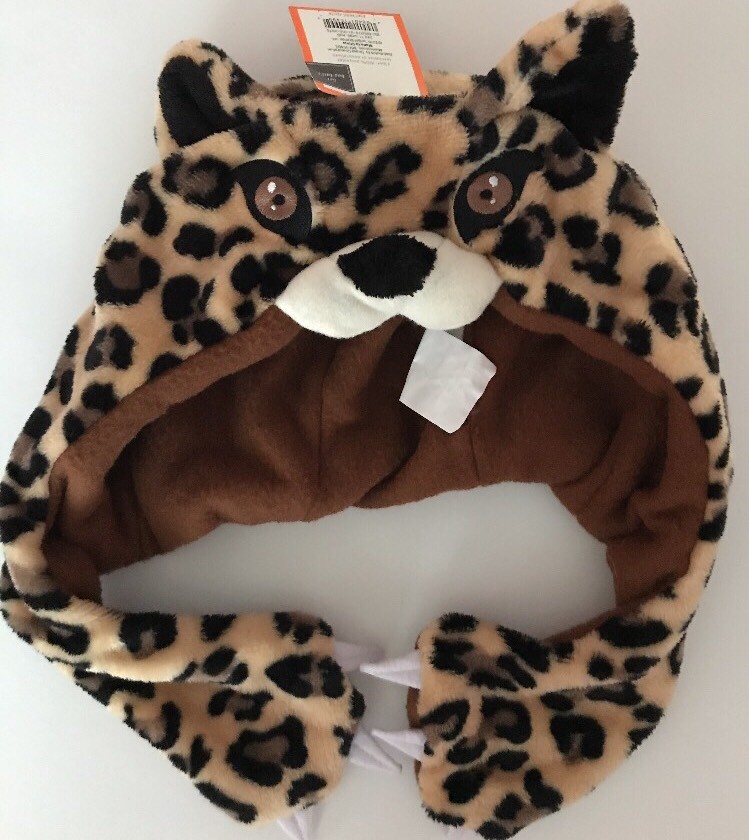 kids Leopard Headdress Halloween Hat Cat Costume Photo Booth Prop School Play