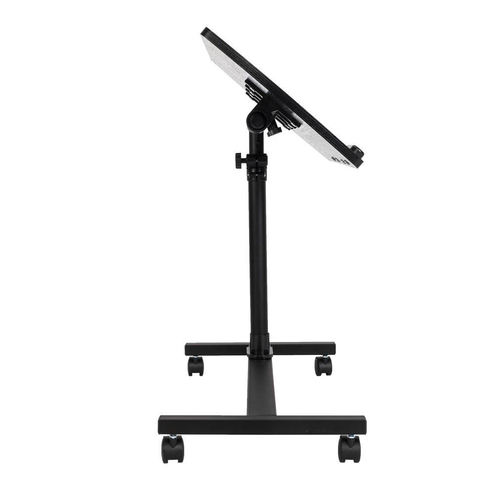 Rolling Portable Laptop Desk Foldable Lap Bed Tray Adjustable Table Stand Desk