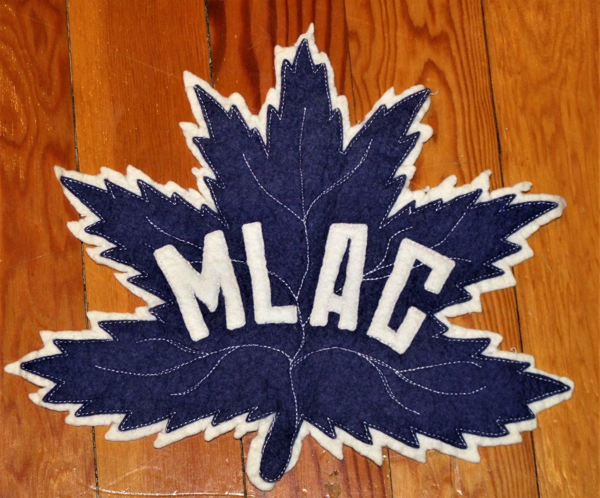 Vintage MLAC Edmonton Maple Leaf Athletic Club Hockey Jersey Patch!