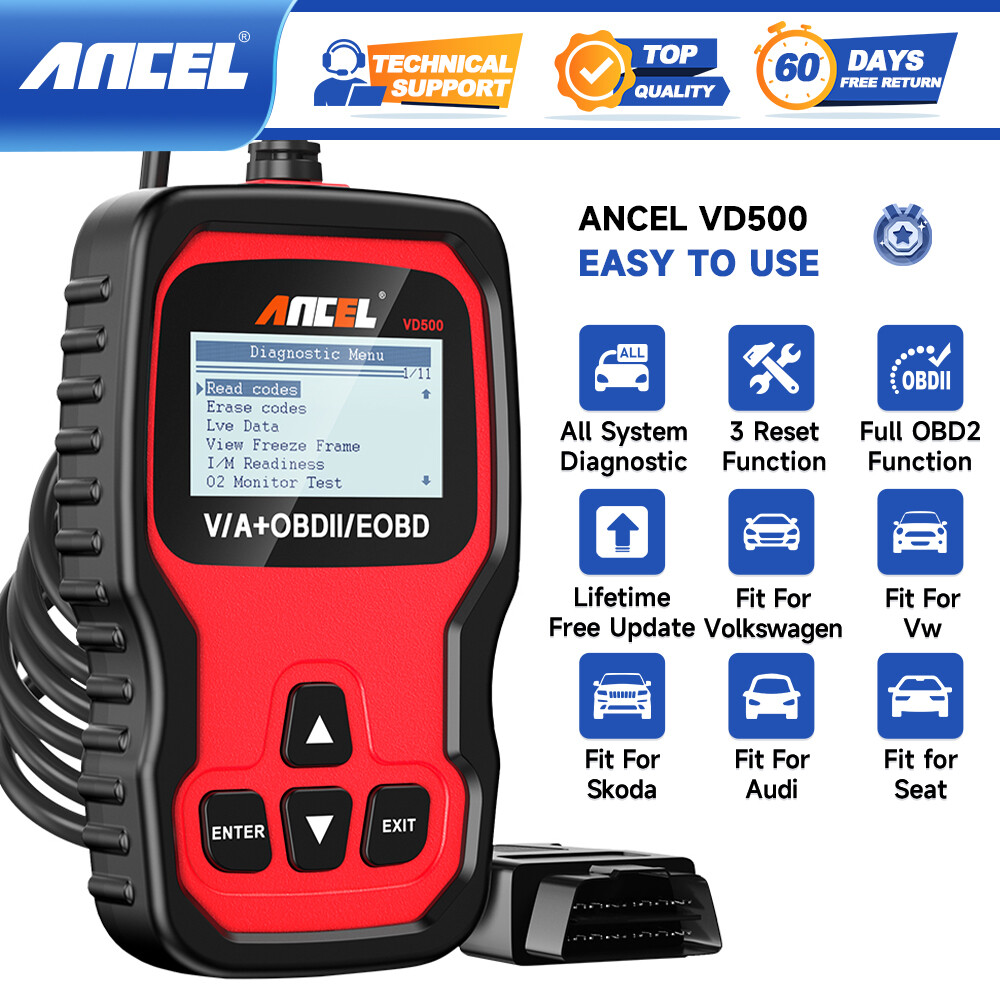 Fit For VAG Car All System Diagnostic Tool OBD2 Scanner EPB Brake Pads/Oil Reset