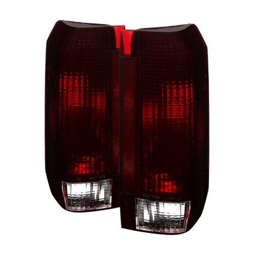 Xtune 9030567 Tail Lights Red Smoked For 1992-96 Ford Bronco F150 F250 F350 F450