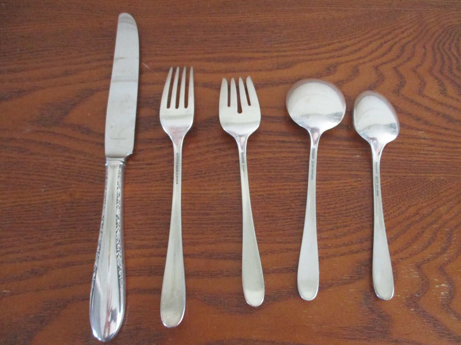 Vintage Gorham Invitation Silver Plated 5 Piece Place Setting