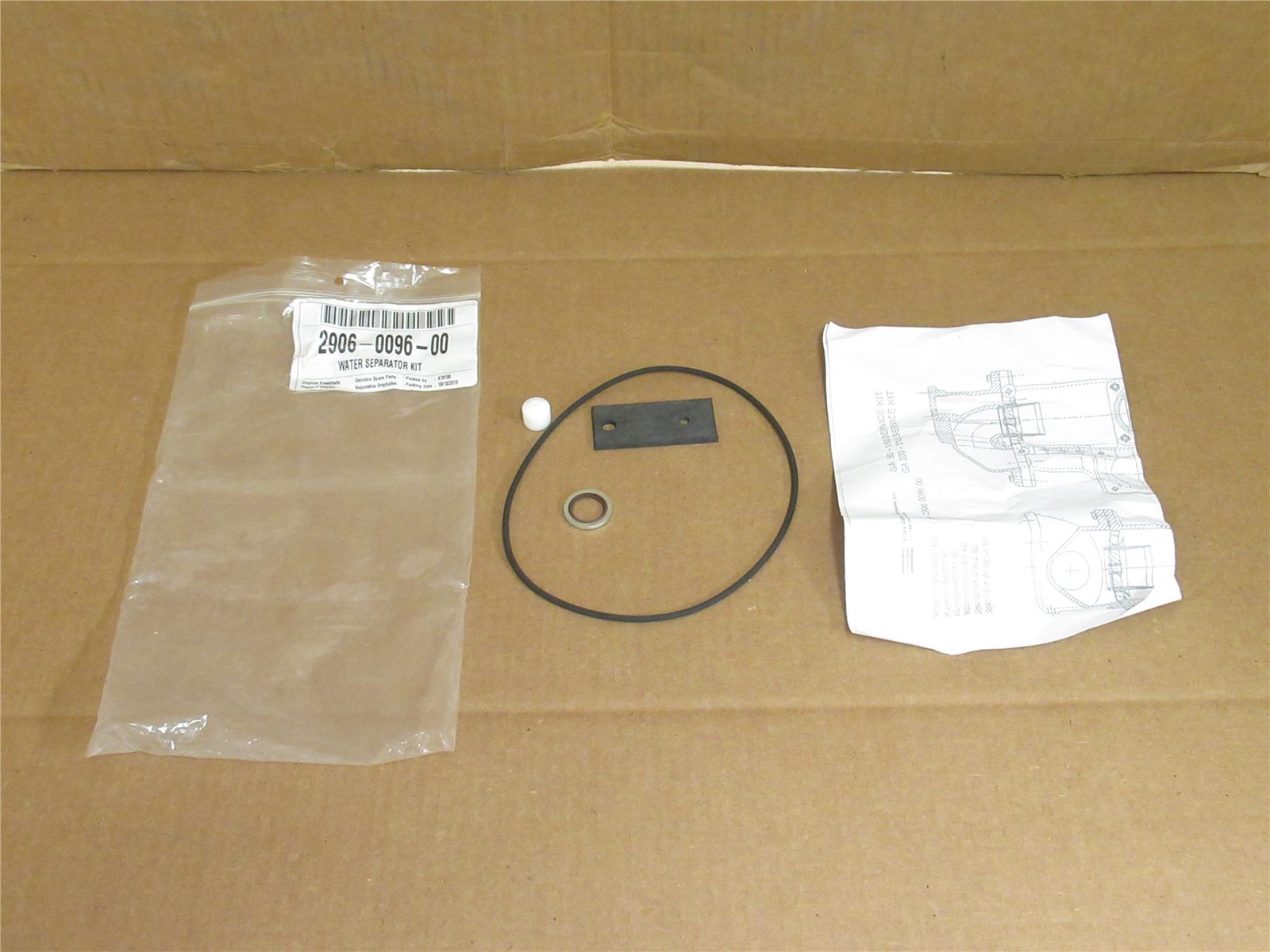 240090 New-No Box; Atlas-Copco 2906-0096-00 Air Compressor Water Seperator Kit