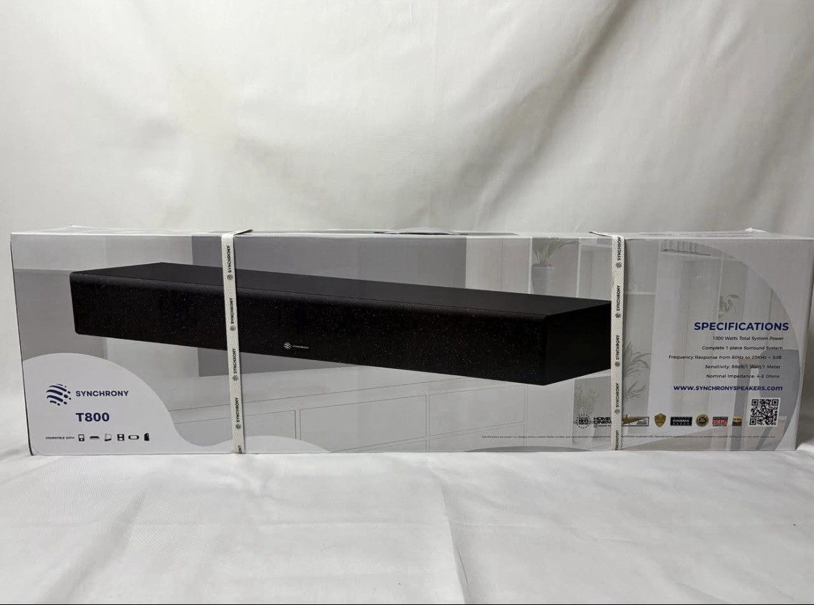 Synchrony T800 Sound Bar *BRAND NEW*