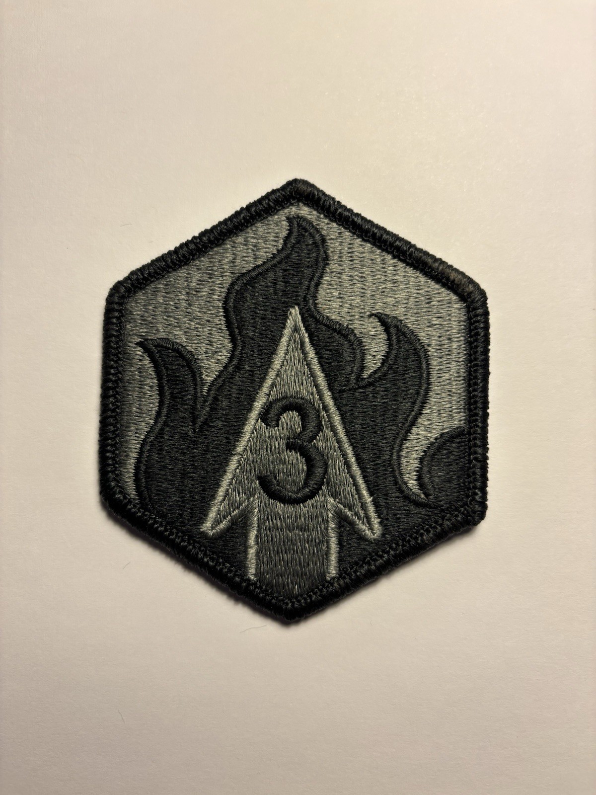 3rd Chemical Brigade U.S. Army  ACU Patch With Hook Back
