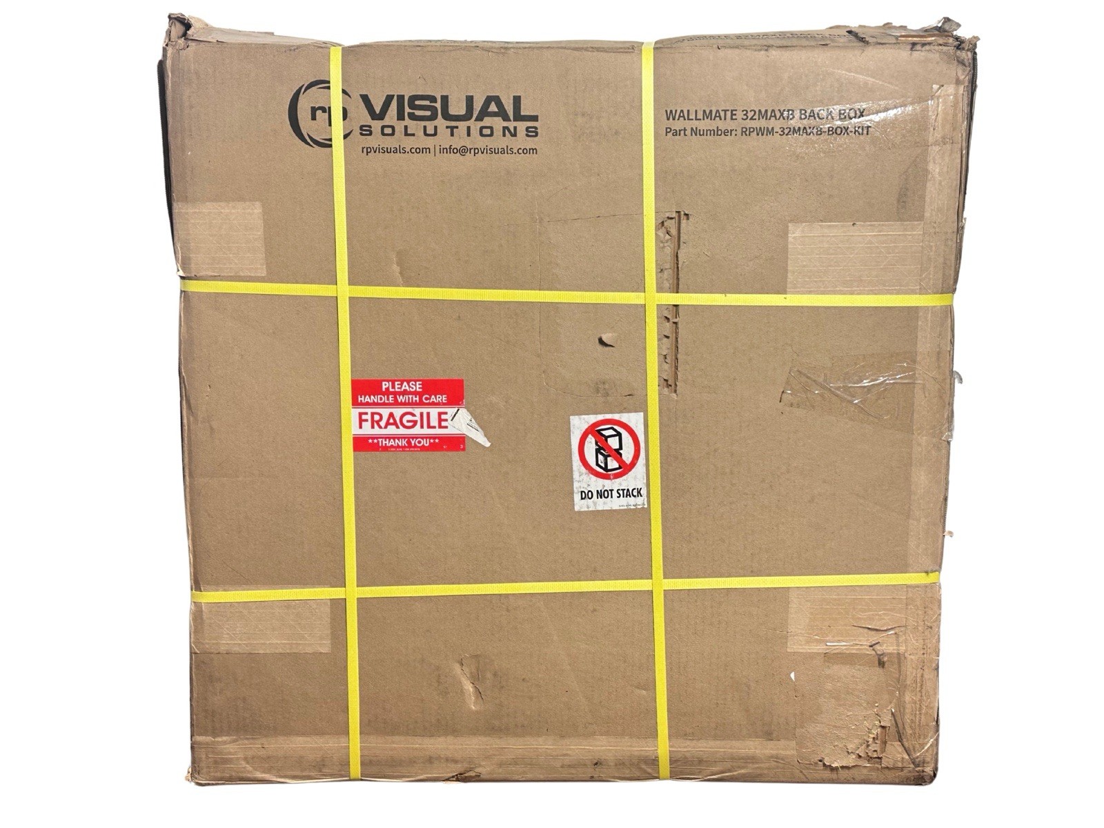RP Visuals 32MAXB Wall Mate In-Wall Flush Panel Back Box Black - (DAMAGED AS-IS)