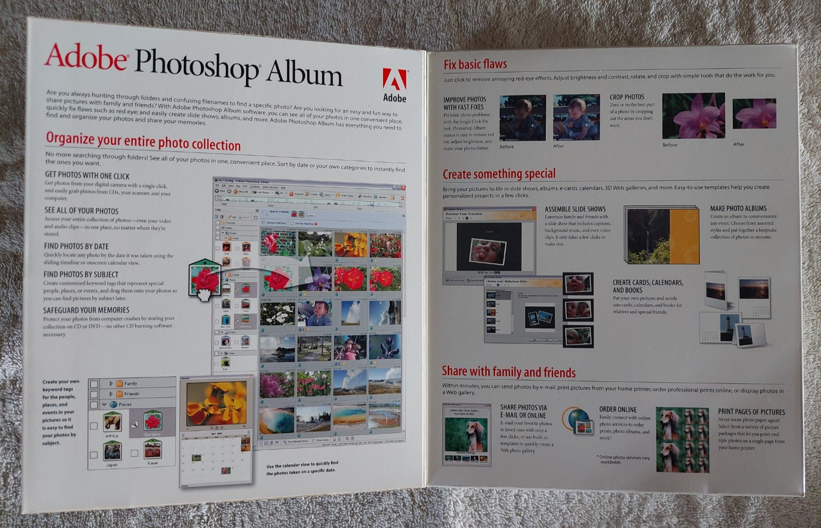 Adobe Photoshop Album for Windows with Manual