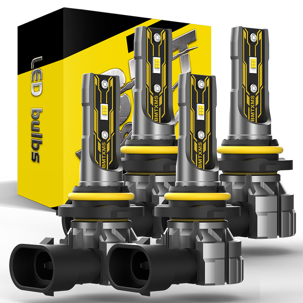 For Hyundai Santa Fe 2019-2022 9005+9005 LED Headlight High Low Beam Light Bulbs