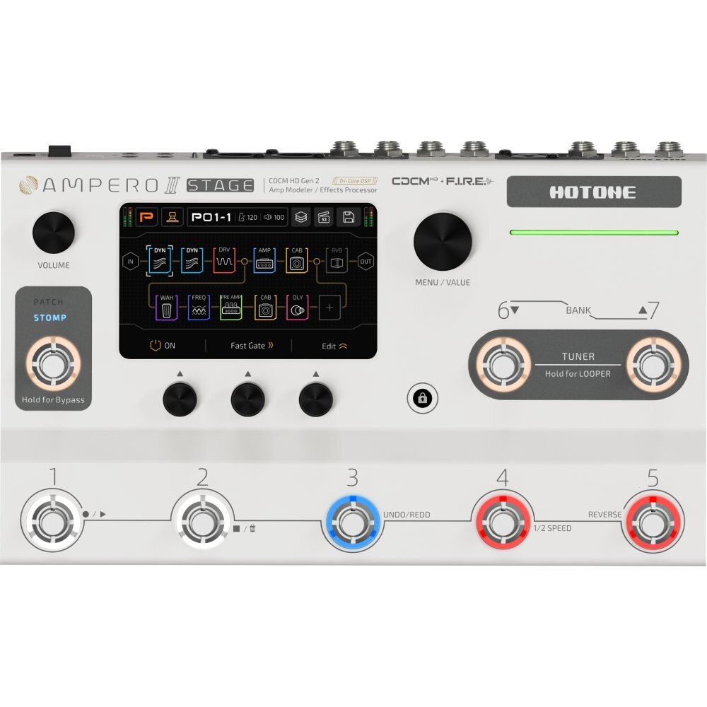 Hotone Ampero II Stage MP-380 Amp Modeler & Effects Processor