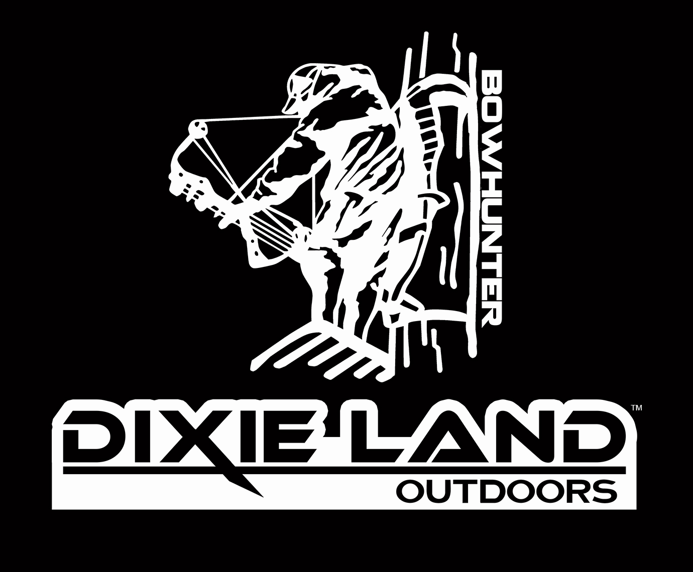 Dixie Land Outdoors Bowhunter window decal,bow hunting arrows,broadhead bow