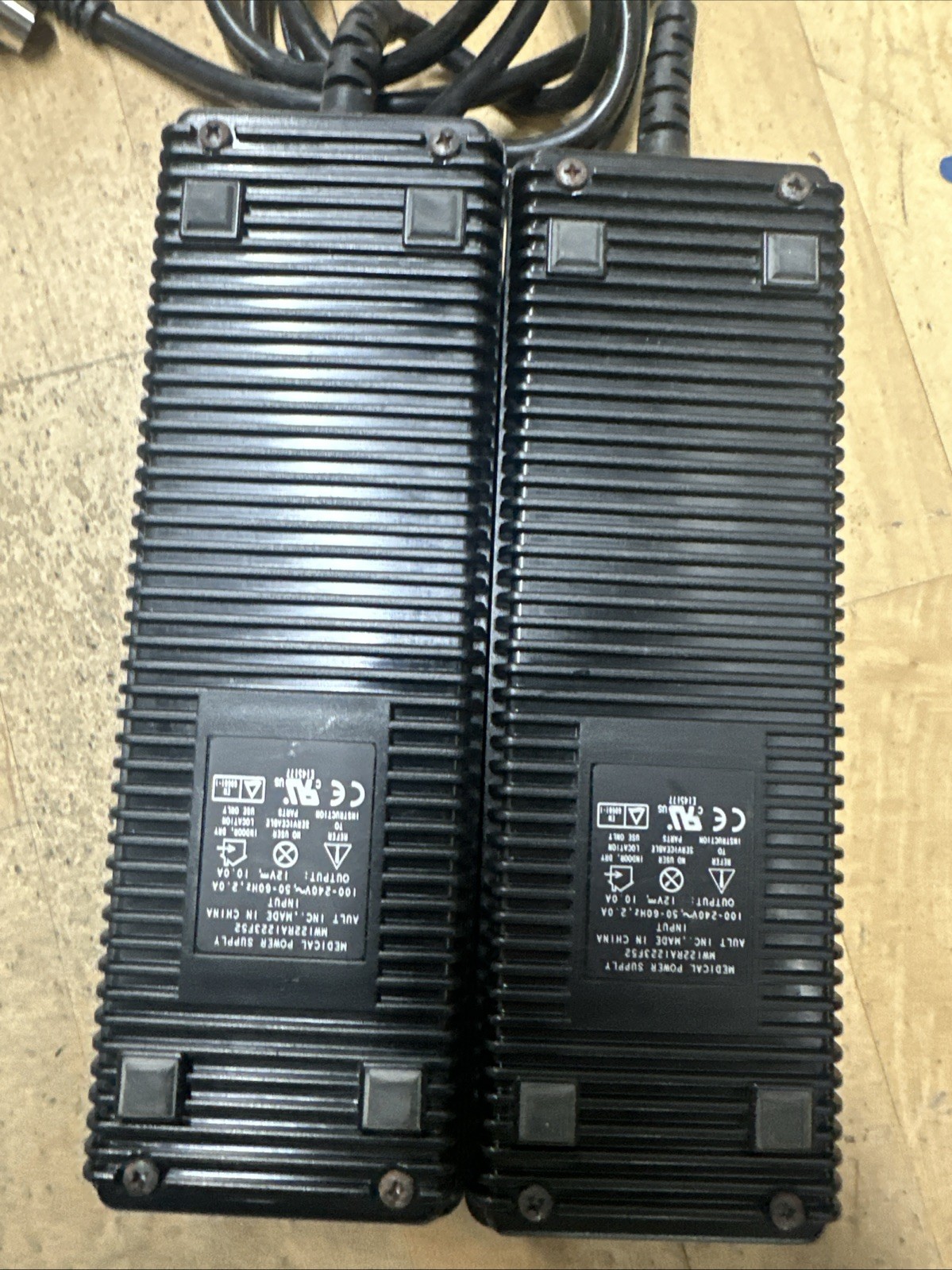 Lot of 2 AULT Medical Power Supply MW122KA1223F52 12V 10.0A