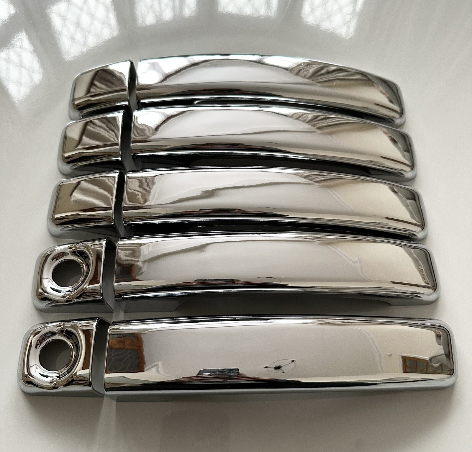 CHROME 5 DOOR HANDLE COVERS RENAULT TRAFIC 2014-24 X82 VAN BUSINESS SPORT