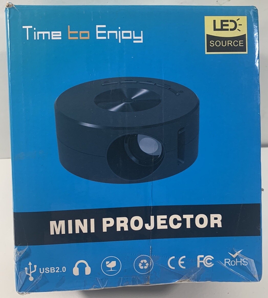 Time to Enjoy mini projector LED 1080 pixels, Open Box. Nice! Fast Shipping!