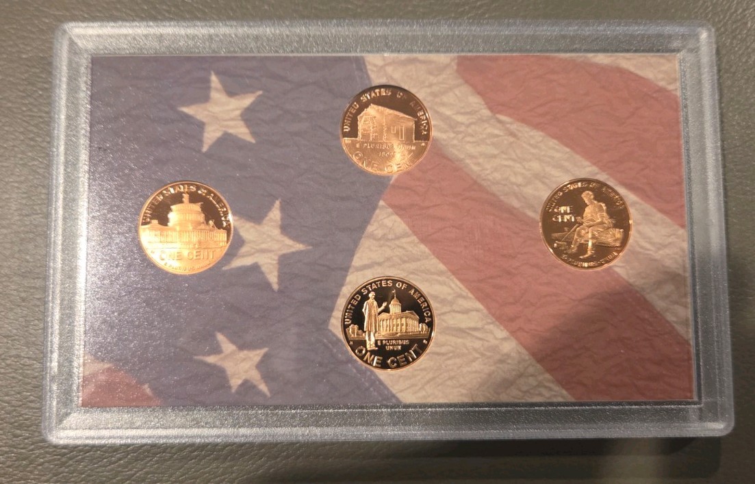 2009 S Lincoln Cent Proof Set 4 Coin Bicentennial No Box or COA US Mint