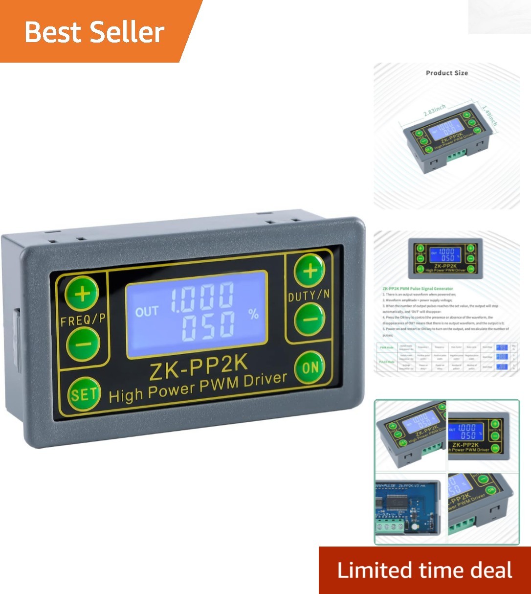 Versatile PWM and Pulse Frequency Generator Module for Projects & Automation