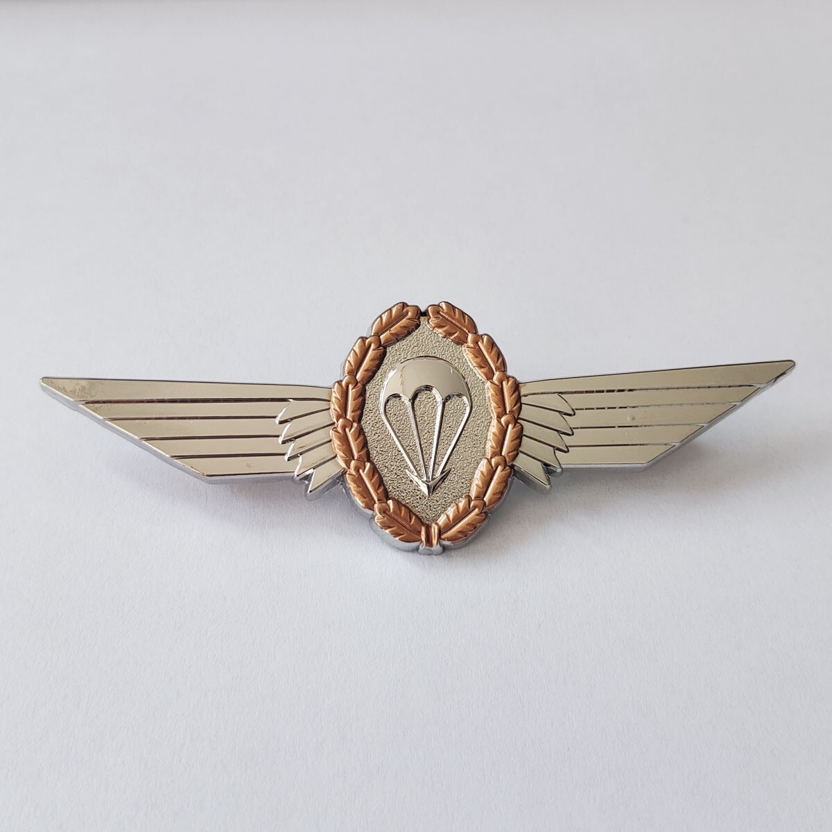 German Military Parachutist Badge Pin Jumps Wings Metal 4.0''